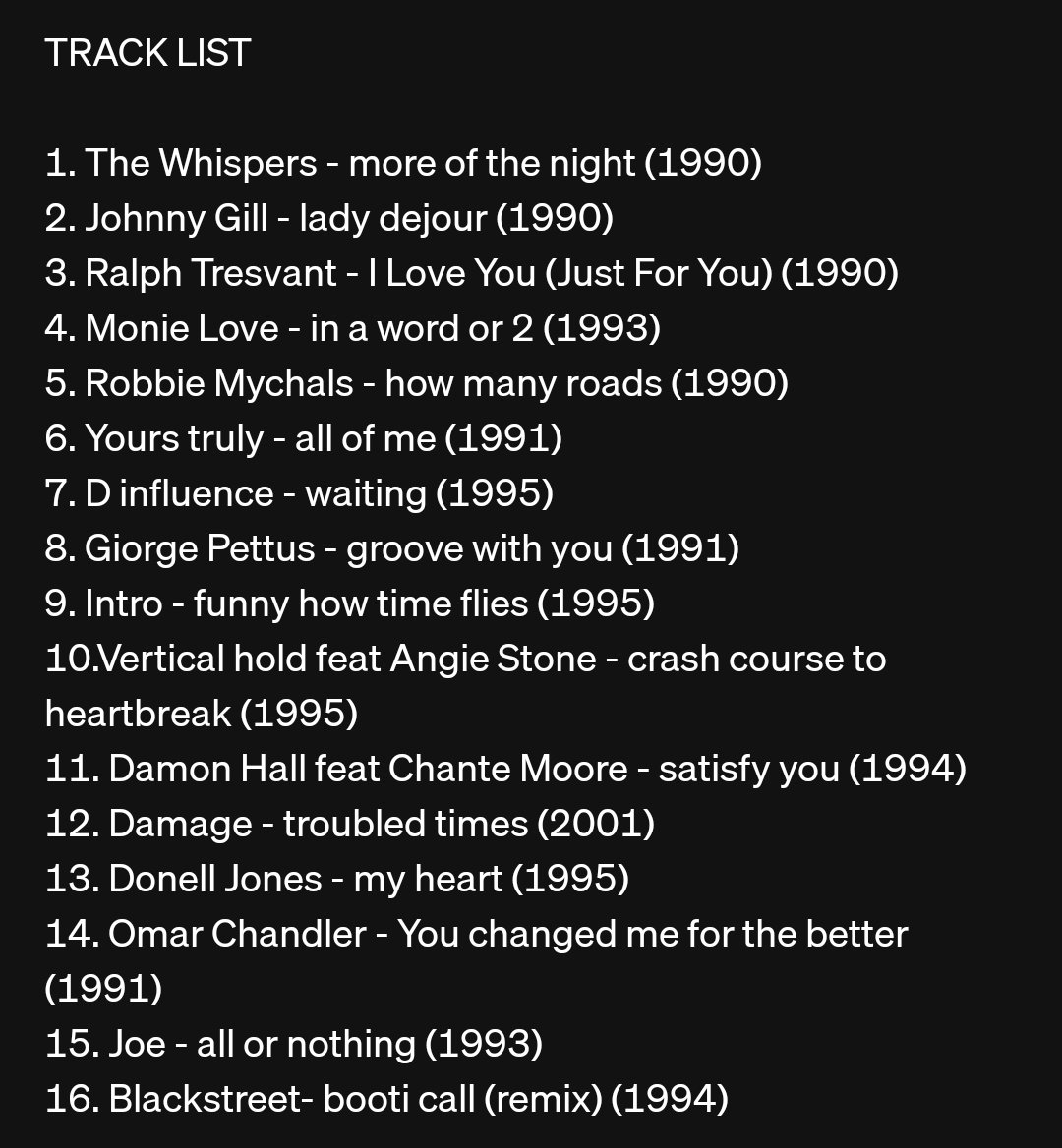 geshgroove's tweet photo. Listen to GESHGROOVE 90's SLOW JAMS MIX 18 by geshgroove on
#SoundCloud
https://t.co/duW7Z6GWdf https://t.co/qnKewFaPJ1