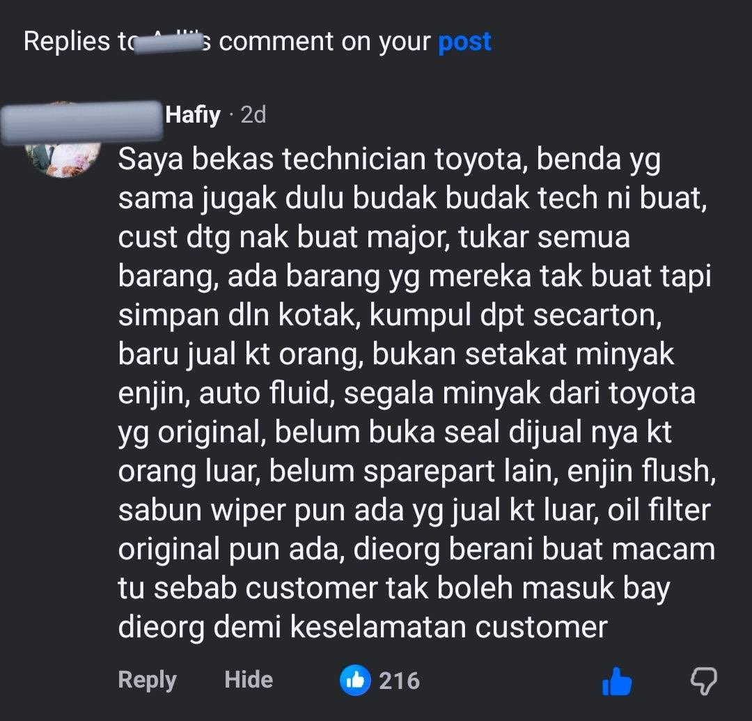 zafranmustafa's tweet photo. Ex-technician Toyota dan ex-staff Perodua dah buat pengakuan. 

Ada ex-mitsuboshi, Hnda dan lain² nak buat pengakuan? 🤐 https://t.co/lm7R974PZa