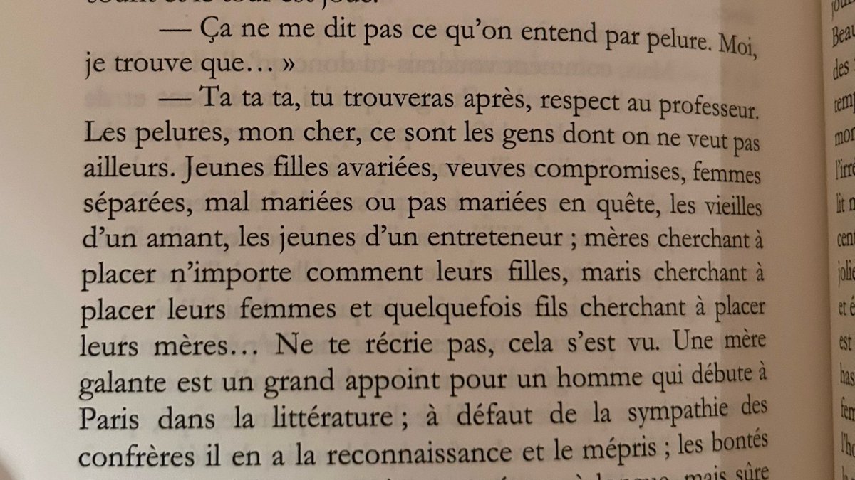editionsduSI's tweet photo. "Les pelures, mon cher, ce sont les gens dont on ne veut pas ailleurs. Jeunes filles avariées, veuves compromises, femmes séparées, mal mariées ou pas mariées en quête, les vieilles d’un amant, les jeunes d’un entreteneur" 
Définitions édifiantes ! 
Lorrain"Guide moral Conty"1891 https://t.co/Ka0MJZhKe9