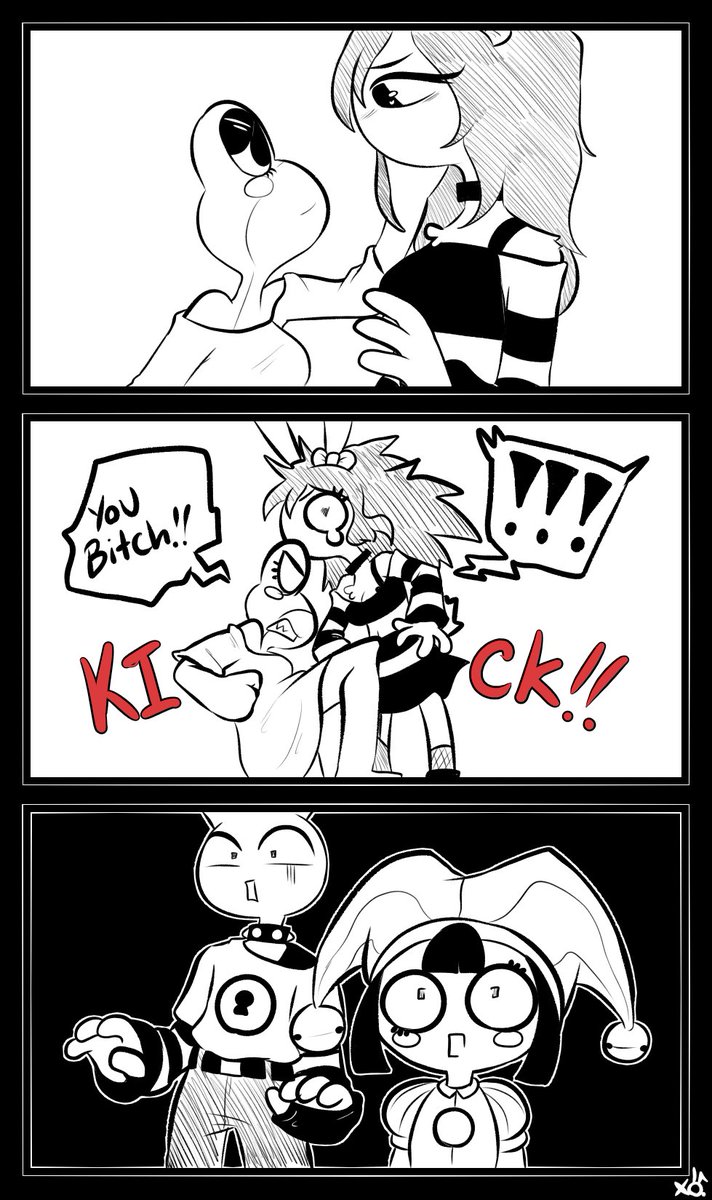 XObunny04's tweet photo. Double AU

Of course Ribbit is a bit...emotional about what happened.
ALSO KAUFMO!!! YEEEEAAAAAHHHH!!!
Sorry these pages took a bit. Busy.
I'll try to see if I can make more tonight, if not pages will come tomorrow.
Make sure to click the image to see the full comic.

13/?? https://t.co/2EnwAXdbDt