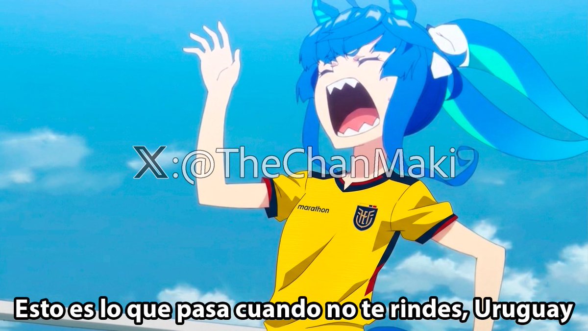 TheChanMaki's tweet photo. Si se puede!!! 

Desde ayer esperando a subir esto!!!!

Ganamos!!!!!

#UmaMusume #Ecuador #LaTri https://t.co/46Jgs94o2C