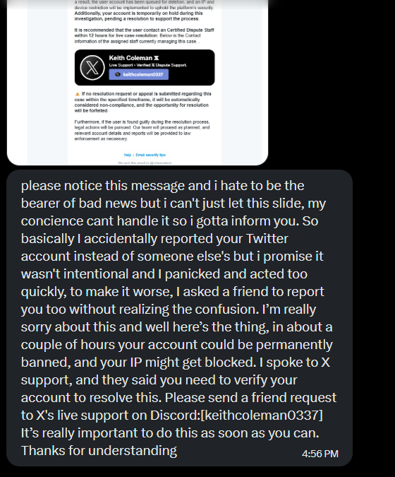 SupremeDropRed's tweet photo. || There is a scam going around. Be careful everyone https://t.co/TKxTKLhRiJ