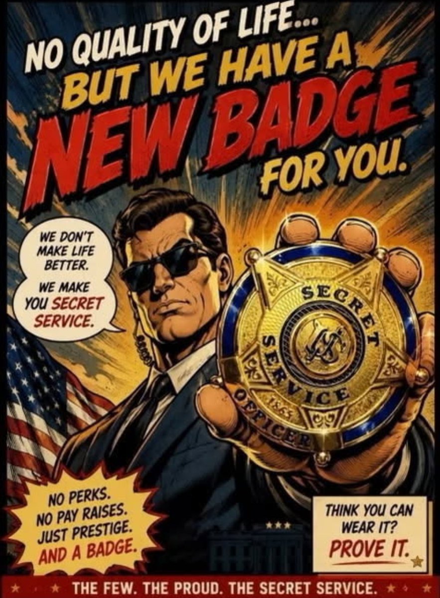 Gymrat_66's tweet photo. @FoxNews @JesseBWatters @MarshaBlackburn @max01leo @SusieWiles @susancrabtree 

Guess this agency is so squared away...their only priority is free suits and a new badge straight out of Cracker Jack.

Heard "DEI" is micro-printed into the metal... FAIL https://t.co/zRp4Uw9LFI