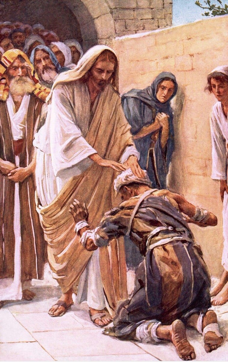 Santododia1's tweet photo. ✝️ EVANGELHO DO DIA - 26/06/2026

Mt 8,1-4

1 Tendo Jesus descido do monte, numerosas multidões o seguiam. 2 Eis que um leproso se aproximou e se ajoelhou diante dele, dizendo: "Senhor, se queres, tu tens o poder de me purificar". 3 Jesus estendeu a mão, tocou nele e disse: "Eu quero, fica limpo". No mesmo instante, o homem ficou curado da lepra. 4 Então Jesus lhe disse: "Olha, não digas nada a ninguém, mas vai mostrar-te ao sacerdote, e faze a oferta que Moisés ordenou, para servir de testemunho para eles".

— Palavra da Salvação.

— Glória a Vós, Senhor.

Que as palavras do Santo Evangelho perdoem os nossos pecados e nos guardem para a Vida Eterna. Amém.