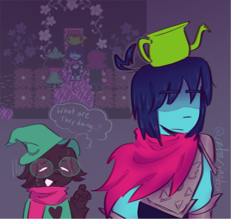 I highkey found this funny #deltarune #kris #ralsei #deltarunefanart