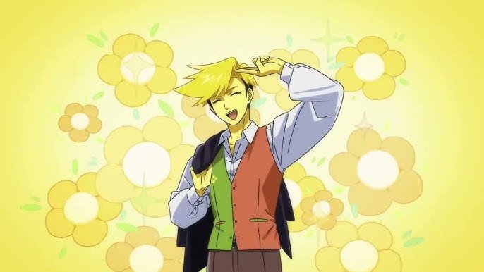potatoD16's tweet photo. People say that flowery looks like a few ace attorney characters

But my dumbass thinks he kinda looks like this guy [its the hair] https://t.co/5Twry5elS8