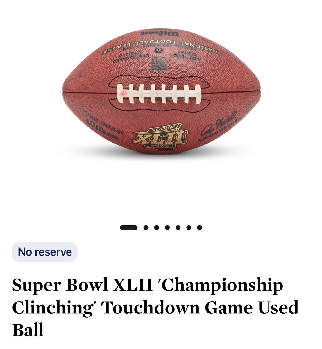 darrenrovell's tweet photo. Just posted on @Sothebys.

Plaxico Burress is selling his TD catch ball that beat the undefeated Patriots. https://t.co/wdI45atZ0n
