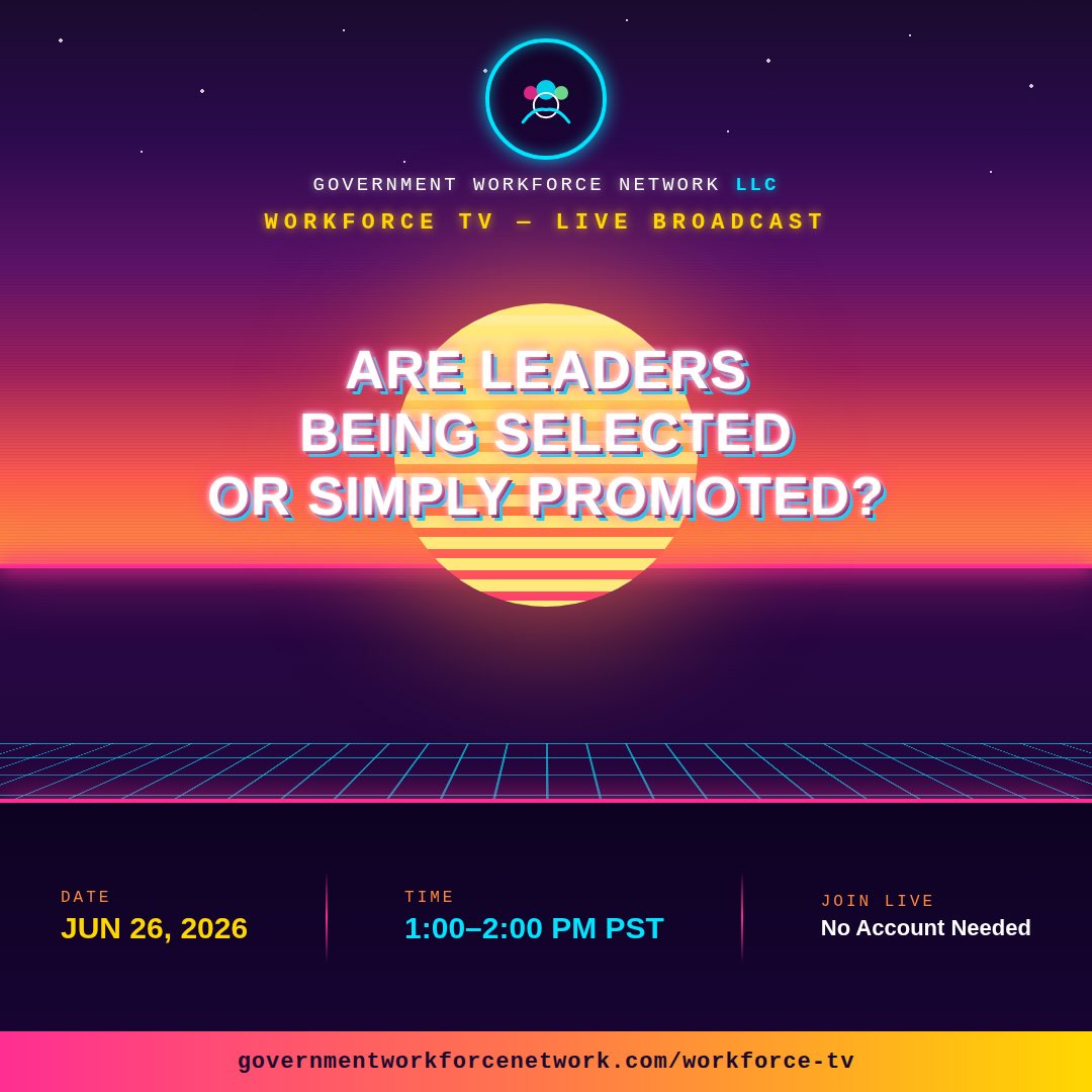 Iftkate's tweet photo. 🚀 “Promoted Doesn’t Mean Prepared.”
Live Session 👉 https://t.co/QoSAxTAXCI 
#LeadershipDevelopment #GovLeadership #PublicSectorTalent #WorkforceTV https://t.co/FdxBXmtXOL