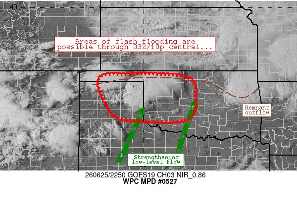 NWSWPC's tweet photo. #WPC_MD 0527 affecting eastern Texas Panhandle into western and central Oklahoma, #okwx #txwx, https://t.co/SN2z2JCDaA https://t.co/1QVxtsJ08m