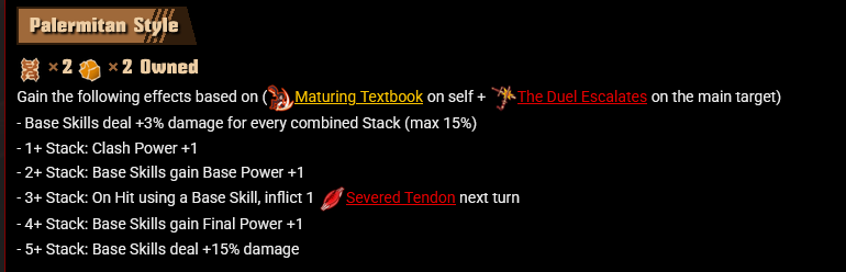 looplooploop00's tweet photo. @DoopieDervy @atomiCacophony he spends 2 turns to get his status running on an  enemy for 17 / 18 clash skill 1
first turn to apply 2 stacks, giving him the +1 base +clash next turn
second for the 4th stack, giving him +1 final (and -1 to enemy) next turn https://t.co/YNnX00M0sU