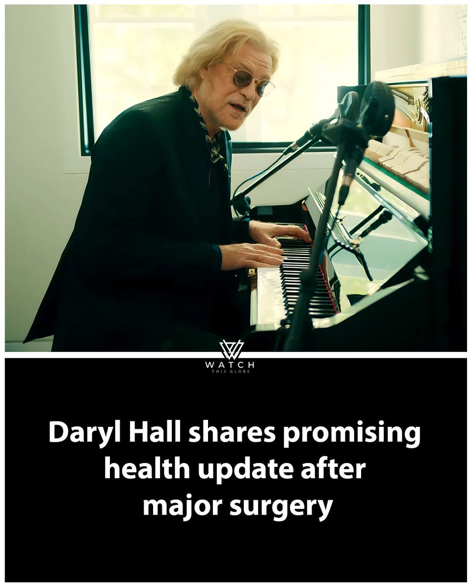 watchthisglobe's tweet photo. Daryl Hall shares promising health update after major surgery

Full Post: https://t.co/mDgPzH3pGs https://t.co/cUVcJewiIW