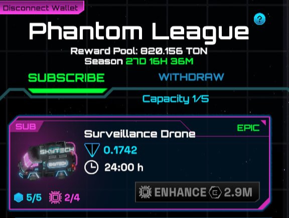 SpekterCity's tweet photo. 800+ TON Reward Pool on Day 1 ?

Operators, this is huge news! Looks like we already reached 800 TON and this will only continue to grow as we get more players to participate in Phantom League 😎

So, what are you waiting for? Join now to also claim your share of the pool 🥇
