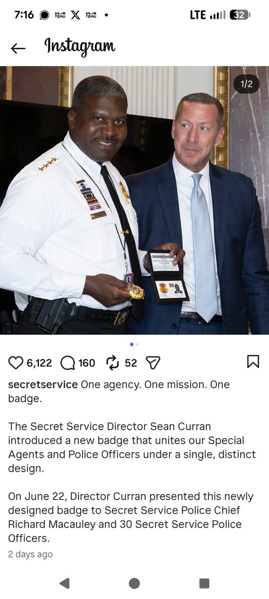 Fababz01's tweet photo. @Gymrat_66 @FoxNews @JesseBWatters @MarshaBlackburn @max01leo @SusieWiles @susancrabtree Is this ugly badge really a morale booster for the miserable Agents and Officers at USSS?  I guess Director Curran reallocated more funds, originally earmarked for training and diverted to fund Trump's Ballroom, to procure a new "unity" badge.. How much is this costing taxpayers? https://t.co/81jlj2LC2H