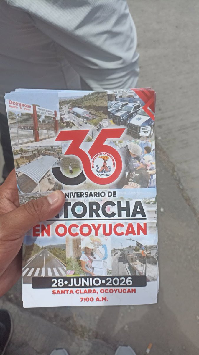 CesarinTorrcorr's tweet photo. Este domingo 28 de junio en Ocoyucan se reunirán más de miles de antorchistas para festejar su 35 aniversario. 
Felicidades 🔥
#OcoyucanProgresaConAntorcha https://t.co/nLvOOatrEH