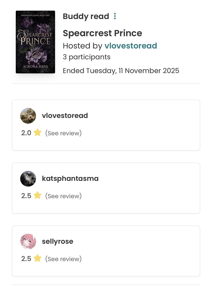 katsphantasma's tweet photo. and the category is: katsellyvanya buddy reads that we were actually excited for😭 https://t.co/75L335il4I