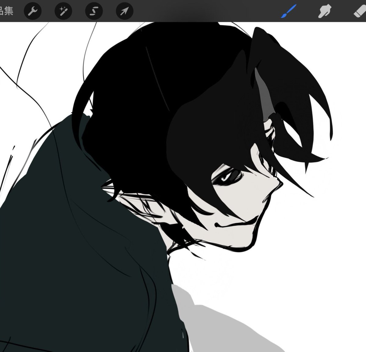 Raven1670003's tweet photo. I still can't draw him💥 https://t.co/z23WwGaWOW