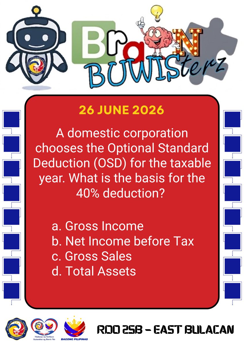 birgovph_rdo25b's tweet photo. It's Brain BUWISterz time!

Multiple choice!

Comment down the correct answer to the question below and get a chance to win P100 GCash or Mobile Load! 2 winners will be chosen at the end of the day!  

Don't forget to like, follow and share! 

#rdo25b
#rdo25bBrainBUWISterz https://t.co/TtV4rdPwen