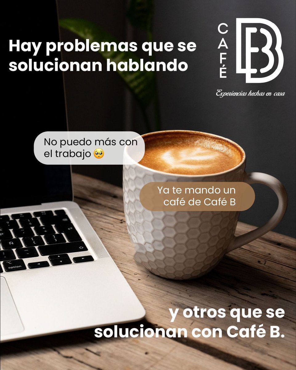 CafeBMx's tweet photo. ¿Día pesado frente a la computadora? 💻 Todos tenemos a ese amigo que nos salva la vida con un buen detalle. 🤎

En Café B sabemos que un buen sorbo lo arregla casi todo. ✨ 

#CaféB #ExperienciasHechasEnCasa #CoffeeBreak #PausaParaElCafe #HomeOffice https://t.co/IBkg5MgjgP