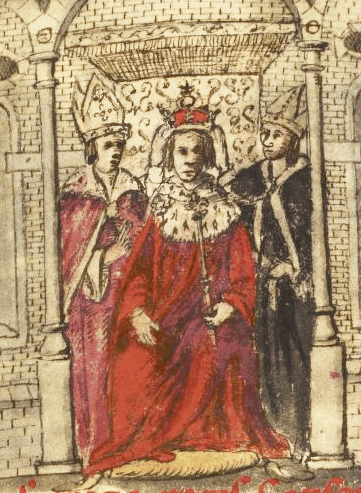 Medievalhtybuff's tweet photo. A 17th century depiction of the coronation of Henry I https://t.co/TCHumZ3mpN