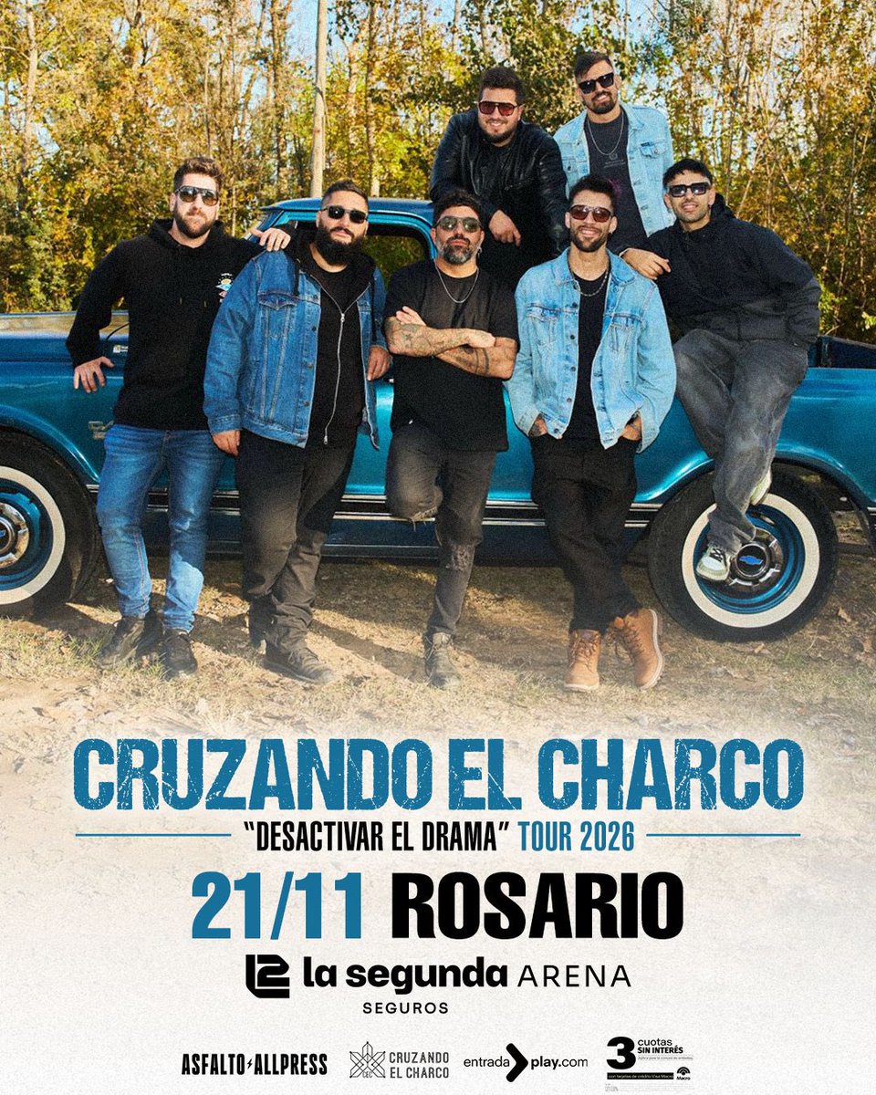 ElCharcoLaPlata's tweet photo. PRESENTAMOS EL DISCO! 💥
El 21 de Noviembre arranca El tour “Desactivar el Drama” en ROSARIO! ❤️
Las entradas YA ESTÁN A LA VENTA! https://t.co/D01P5pXbkp
