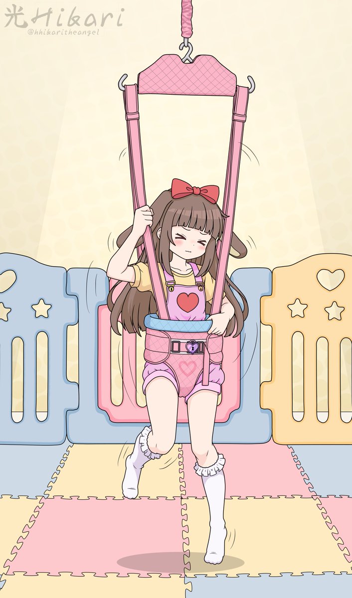 HHikariTheAngel's tweet photo. So close, yet so far. When the jumper is set just a tiny bit too high and those toes can't quite reach the mat to push off and climb out. Nothing to do but wait for rescue

Deviantart: https://t.co/EroQZJmMaI https://t.co/jI2D9qgPgf