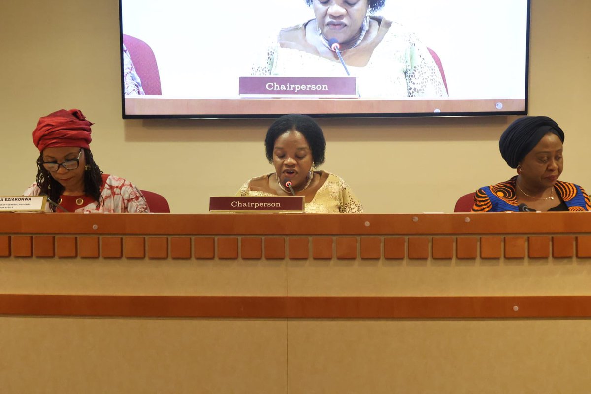 AfricanUnionUN's tweet photo. The #AfricanGroupUN convened a timely informal discussion on “Africa’s Development & Peace” with Ms. @ChristinaDuarte , Ms. @ahunnaeziakonwa, and Ms. @pobee_martha. The exchange underscored the need for debt reform, domestic resource mobilization, investment in Africa’s human capital, stronger AU-UN cooperation, predictable financing for AU-led peace operations, and inclusive peacebuilding. 
The group reaffirmed that achieving #Agenda2063 requires African ownership, resilient institutions, and a #UNReform that advances Africa’s development priorities.

#AfricanGroupAtUN #Agenda2063