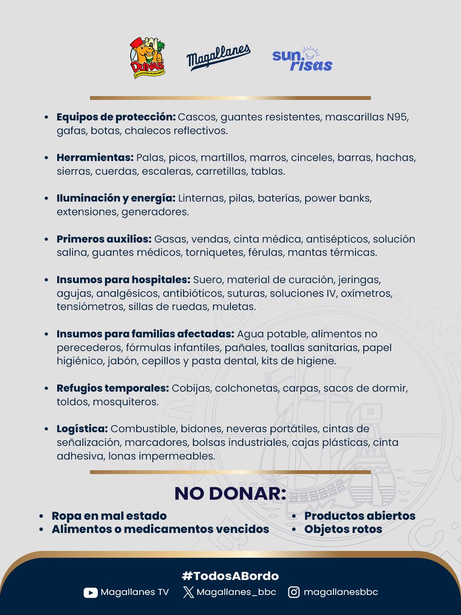 Magallanes_bbc's tweet photo. Juntos el mismo equipo 🙏🙌

Si estás en Valencia o en zonas cercanas y quieres colaborar con algunos de estos objetos.

Puedes hacerlo mañana viernes en el Parque Dunas 📍

Todos podemos aportar nuestro granito de arena. https://t.co/3Epy9QCO2z