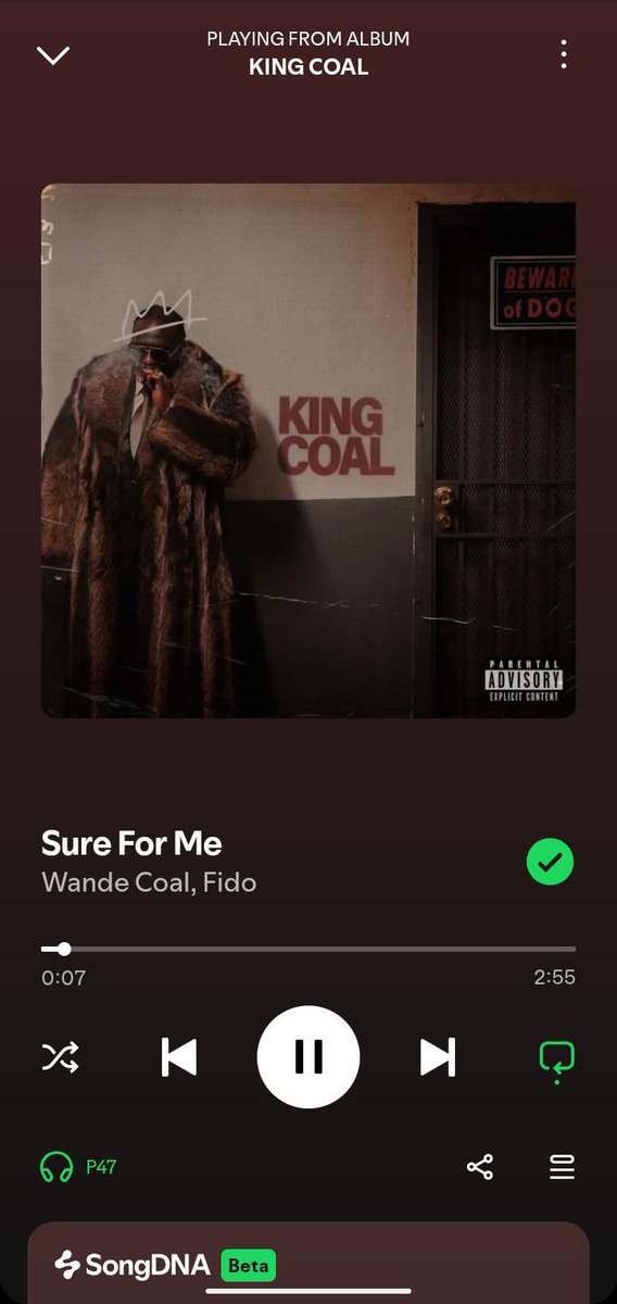 holarofLagos1's tweet photo. Best track on the album already 🔥 Wande Coal × Fido really delivered. #Sure4Me https://t.co/6NmyyDZO2F