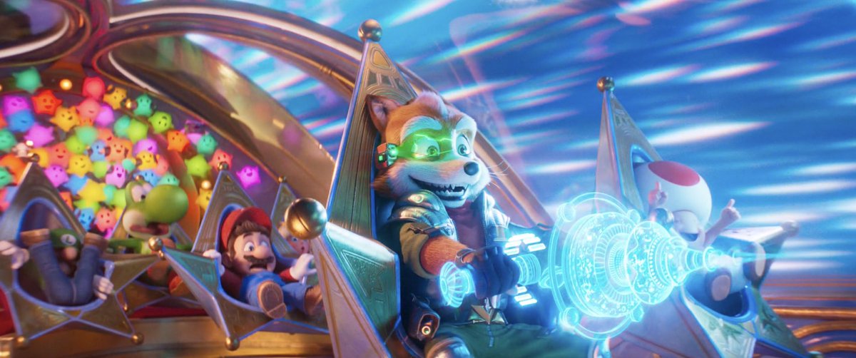 himcharin's tweet photo. SEE 44 : The Super Mario Galaxy Movie (2026)

เหมือนทีมดู Nezha2 แล้วต้องรีดสุดพลัง มันเป็น1:30hr ที่เหมือนเล่นเกมส์รถไฟเหาะตะลุยกาแลคซี่ งานภาพ + เคลื่อนกล้อง dynamic โคตรหวือหวา มีฉาก long take ผจญภัย 3-4 ฉากยาวๆ โชว์ของ บวกกับจังหวะแบบ Minions สนุก ตื่นตา แต่บทช่างแม่ง https://t.co/8qcHc8Dyyk