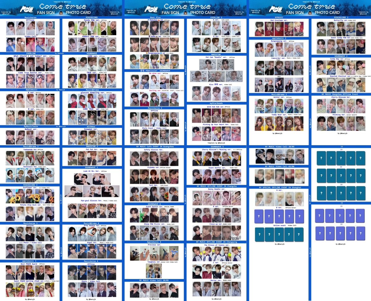BowryJk's tweet photo. [COME TRUE] POW photocard template  

การ์ด POW (파우)  [ #ComeTrue ]  #파우 포카 
 #컴트루

Update 26/6/26 https://t.co/oEAQsIK0BH