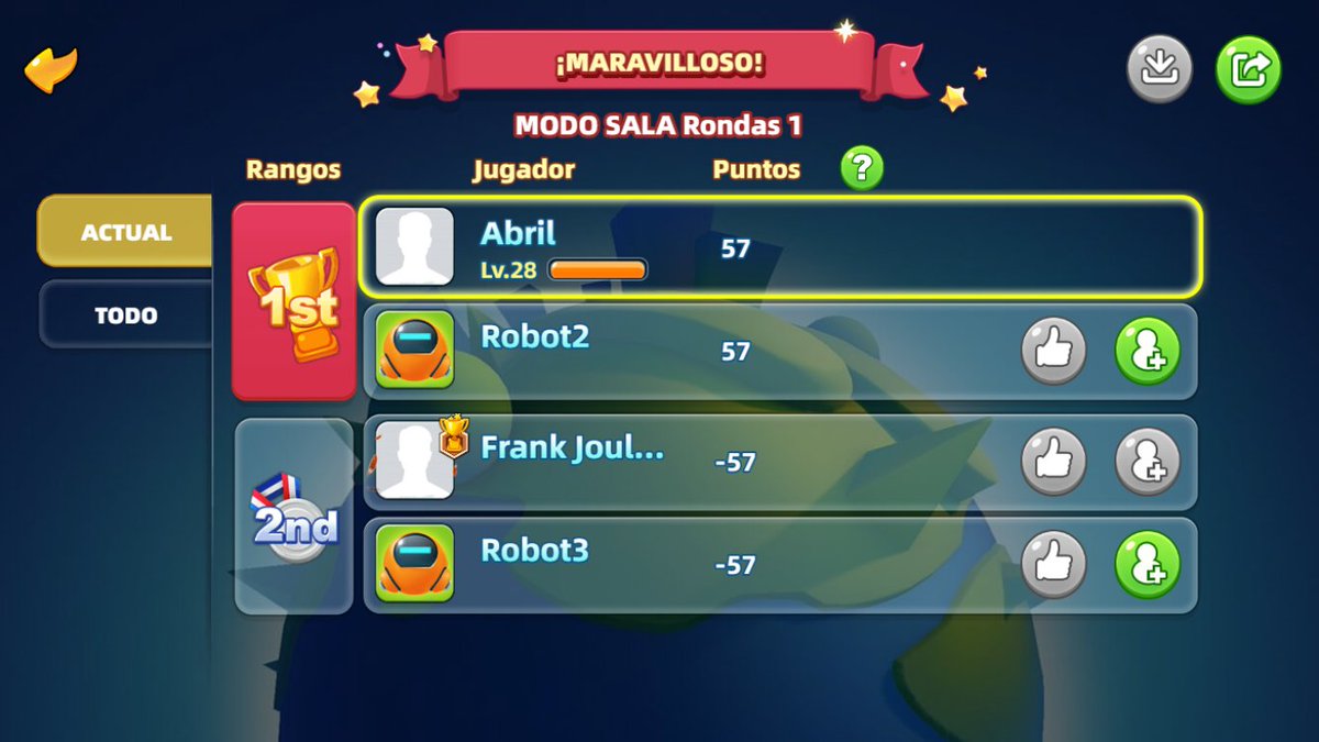 1998Joule's tweet photo. Ganador #UNOCAMPEONES 3845 "Abril" 🏅♀️🙏🤖📷 https://t.co/y0ds8wKFYQ