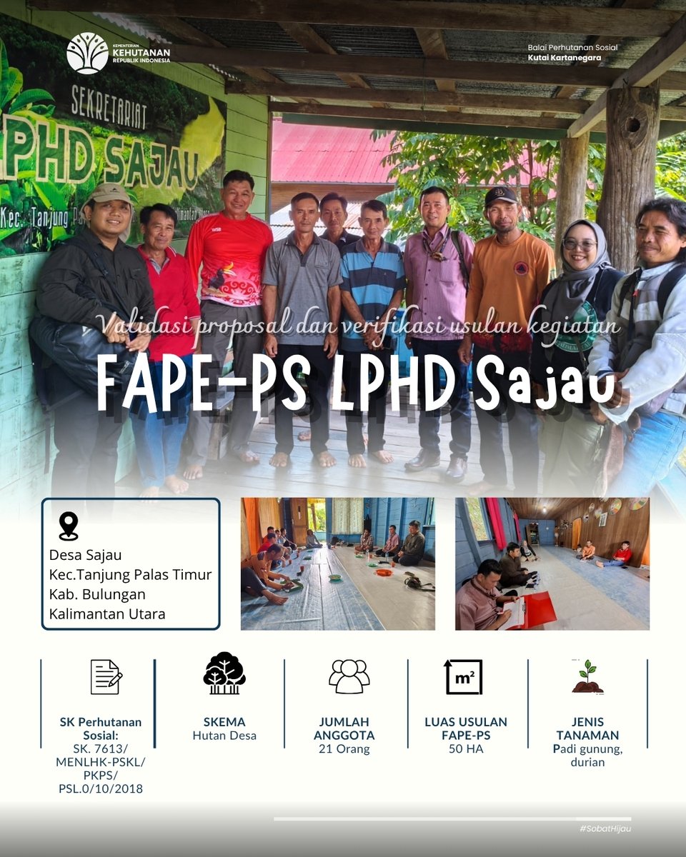 balaipskukar's tweet photo. Melalui diskusi bersama pengurus dan anggota kelompok, tim Sekwil 2 Balai PS Kukar bersama KPH Bulungan menelaah kesiapan kelembagaan, potensi lahan, serta rencana pengembangan komoditas seperti padi gunung dan durian pada kegiatan FAPE-PS. https://t.co/kOwHLHT4hA