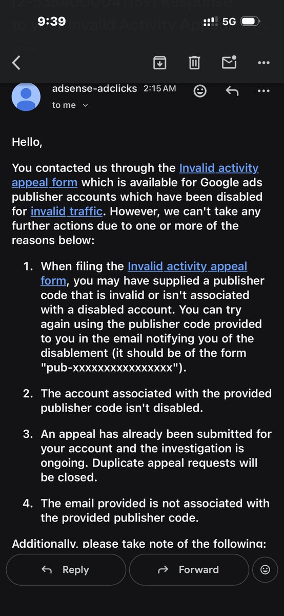 dhavalrd01's tweet photo. @TeamYouTube I followed you, but still haven't received a DM. I just got another email from the AdSense team stating my investigation is still ongoing (20+ days blocked on Step 2). 

Please open DMs or escalate this case so I can share my publisher details privately. Thanks! https://t.co/gh0ymnr5u7