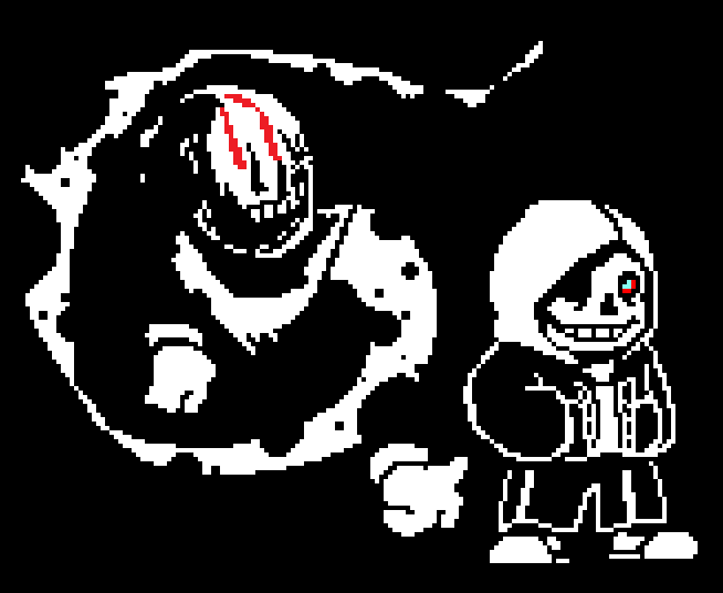 ThisIsFl0wery's tweet photo. You really wanted to see his brother, right?

#UTDR #Deltarune #Undertale #Dusttale #DustSans #Sans https://t.co/TqDP2lkOrf