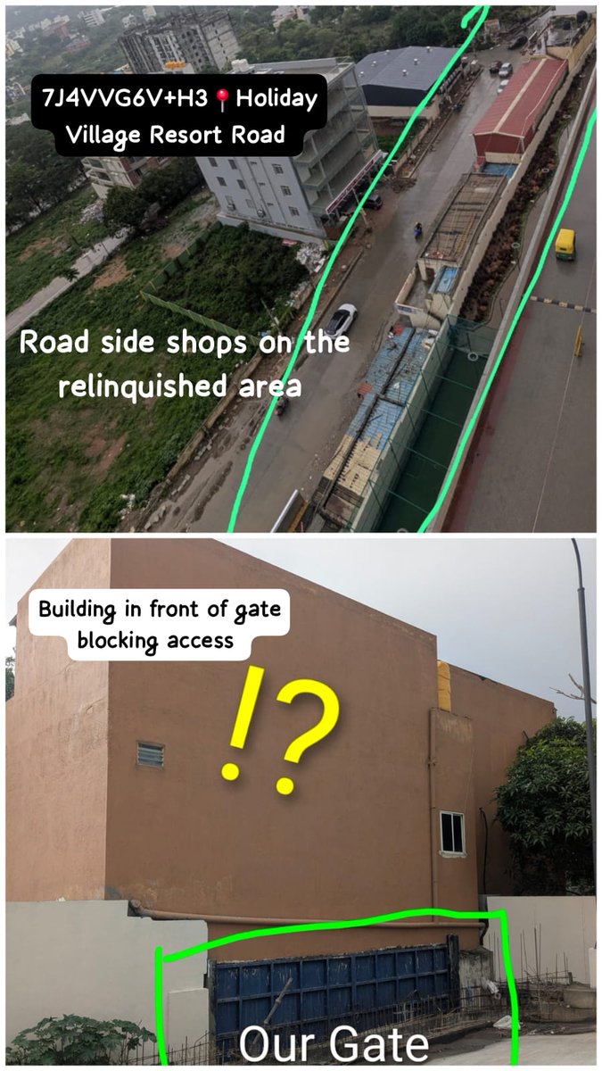 sujaikumar_v's tweet photo. @ICCCBengaluru @GBA_office Can you pls check this aswell? structures built on public road, blocking access #righttofootpath @comm_blr_south 📍https://t.co/8cmEZS7D0g https://t.co/9FrqxoSNBw
