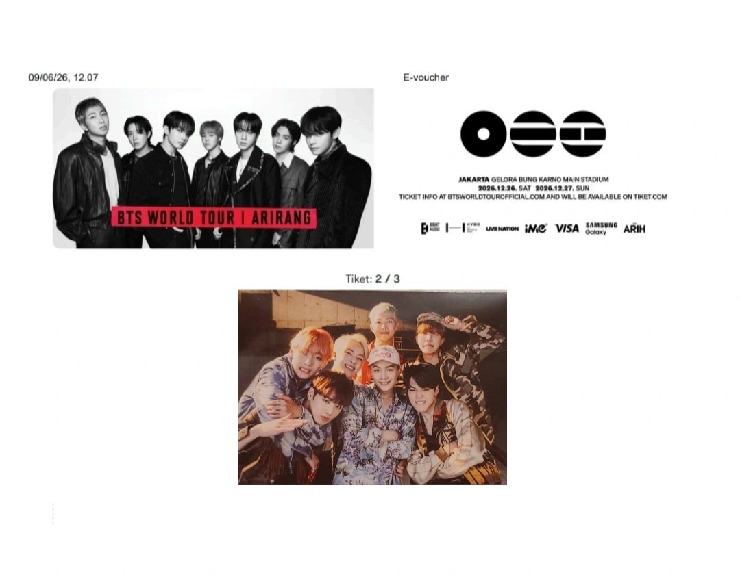 boyzcouts's tweet photo. WTS BTS ARIRANG JAKARTA

CAT 1 DAY 1 (PRESALE)
BOLEH LANGSUNG KE IG 
HARGA REASONABLE https://t.co/mP5orsDG6a