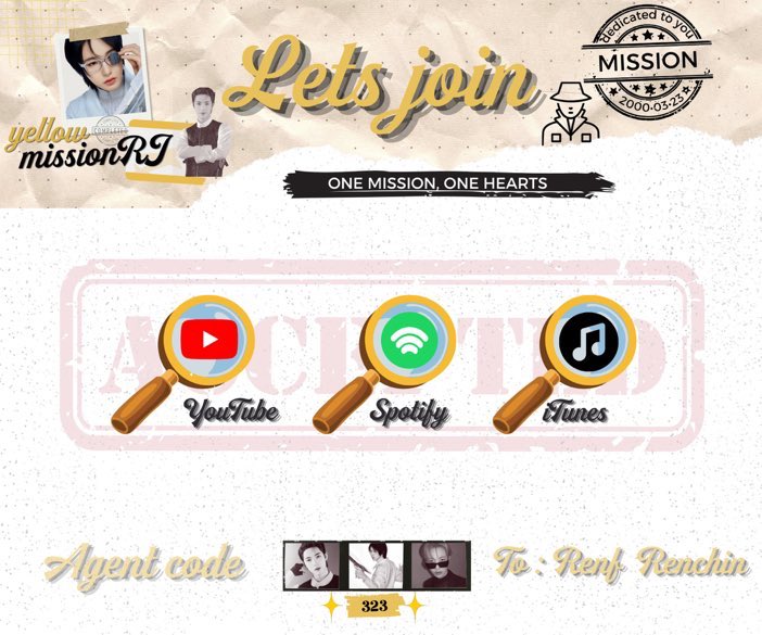 YellowMissionRJ's tweet photo. 📢 [OPEN RECRUITMENT]

Halo semuanya! 👋
Berhubung lagu Renjun 同谋者的默契 (Echoes Between Us) udah rilis, kami mengingatkan kembali bahwa kami masih membuka kesempatan bagi siapa saja yang ingin menjadi volunteer untuk mensukseskan debut solo Renjun melalui iTunes dan Spotify🎶💛

Bagi kalian yang ingin ikut mendukung Renjun bersama-sama, kalian bisa langsung mengisi form di bawah ini💛

🔗 : https://t.co/6ueizEuJHq

Partisipasi sekecil apa pun akan sangat berarti untuk mendukung Renjun dan membantu meningkatkan performa lagu di berbagai platform. Jika kalian tertarik untuk bergabung atau ingin mengetahui informasi lebih lanjut, silakan hubungi kami.
Mari bersama-sama memberikan dukungan terbaik untuk Renjun! ✨💛

#RENJUN #런쥔 #RENJUN_同谋者的默契 #StreamingforRENJUN