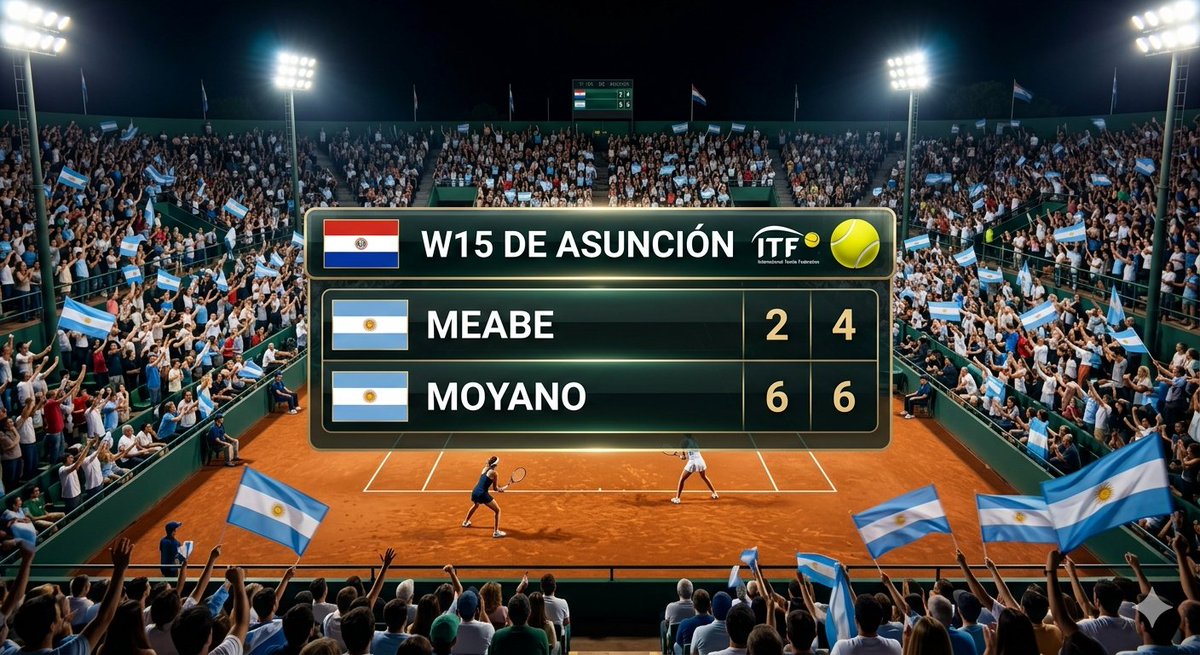 JuanPTeixeiraCM's tweet photo. ITF W15 de Asunción 🎾🇵🇾 | Cuartos de Final 

Meabe 🇦🇷 2️⃣ | 4️⃣
Moyano 🇦🇷 6️⃣ | 6️⃣

#ITF #W15Asuncion #Asuncion #Paraguay #Meabe #Moyano #Argentina https://t.co/qC9Q2PzV6t