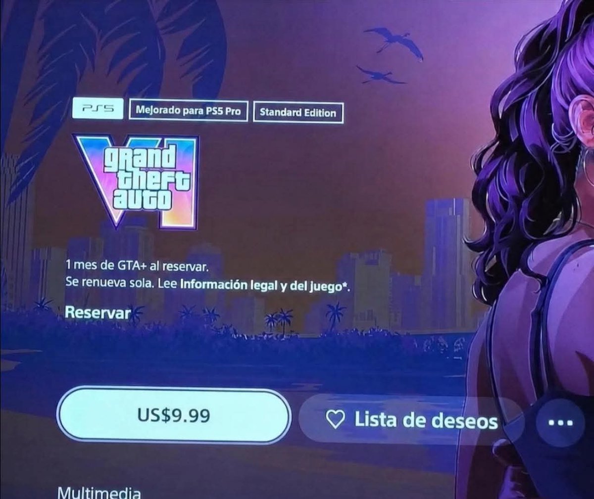 Relict_King's tweet photo. La primera vez que los precios dinámicos de #PlayStation sirven para algo.

#GTAVI
#GrandTheftAutoVI https://t.co/FDTsSIK5ry