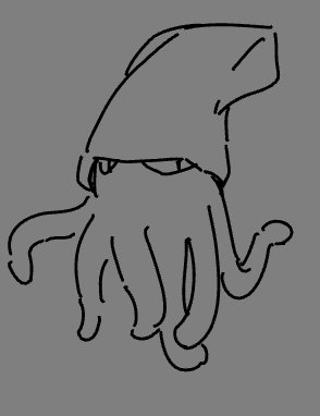 garlikcbread's tweet photo. What if mr knight was a squid under his helmet the entire time https://t.co/4xM9NK4N4t