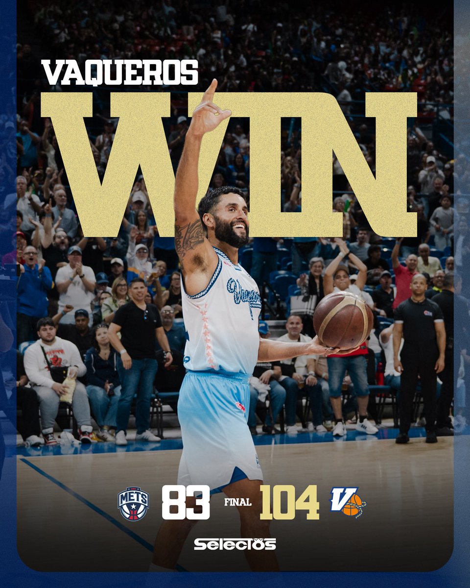 VaquerosBSN's tweet photo. W asegurando la primera posición global en el BSN 🤠🔥

Presentado por Selectos Puerto Rico
#VaquerosBSN https://t.co/7eZnKhhcpD