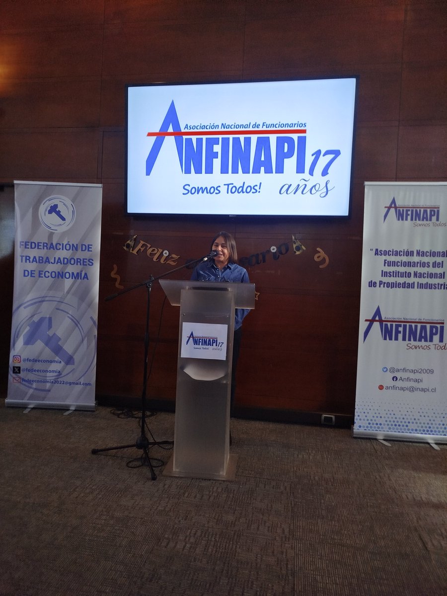 Anfinapi2009's tweet photo. Un aniversario 17°lleno de compromiso sindical, relevando el trabajo colectivo, reafirmando confianza ✊@anef @fedeeconomia @adfsernac @AnfineChile https://t.co/C95ksRT2hu