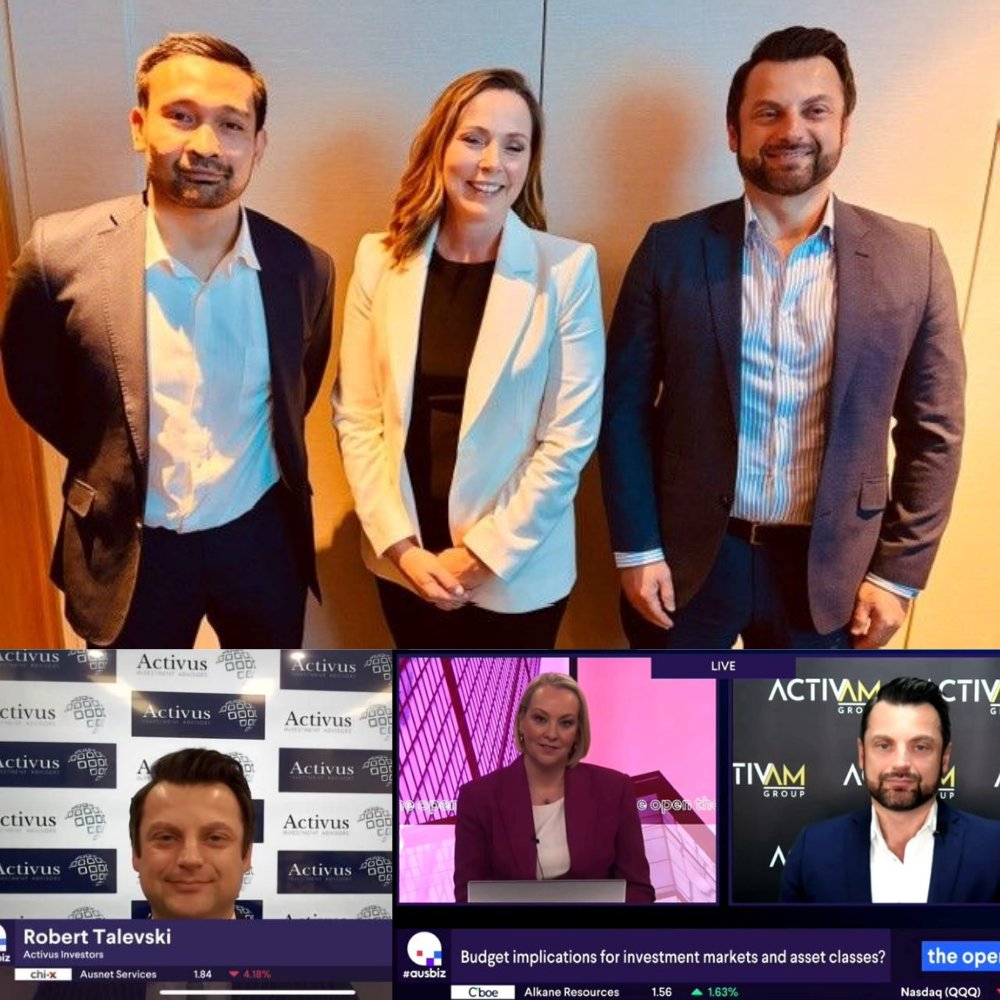 ActivamGroup's tweet photo. Our regular @ausbiztv contributors, @RobertTalevski and Will Loebis-Arnost caught up with the ausbiz team at the recent Melbourne event.
At Activam, we value the opportunity to contribute to the conversation and share insights across markets, investing and portfolio construction https://t.co/CKwsybXXp7