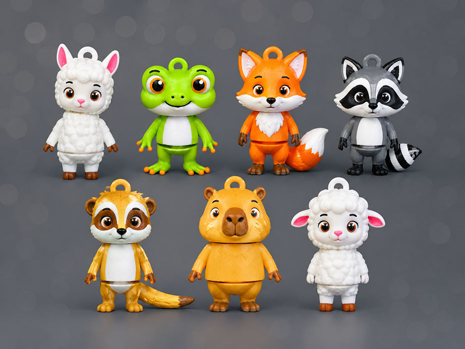 MingshiuanTsai's tweet photo. [多色列印] Articulated Cute Animals keychain 可活動的可愛動物鑰匙扣
https://t.co/xLDzXejCBA

#BambuGlobal #3Dprinting #BambuLabA1 #Bambu #BambuLab #Articulated #multicolor #Animals @BambulabGlobal #Capybara #Fox #Meerkat  #Frog #raccoon #Alpaca #Sheep https://t.co/mG85KOfZtq