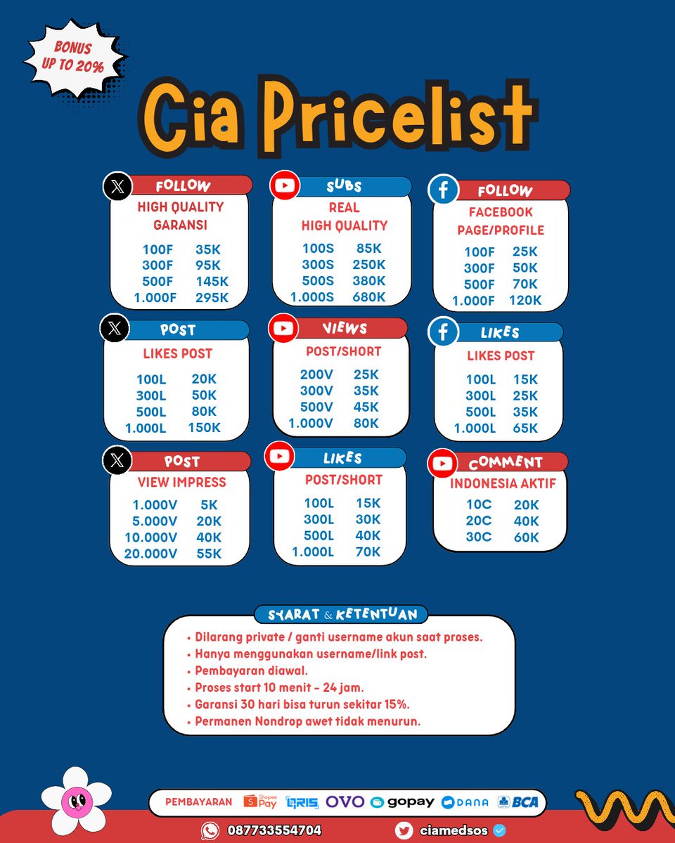 Curveis's tweet photo. https://t.co/9QNwER21P0, pricelist lengkap🩷

testimoni https://t.co/ATrwMOFNes https://t.co/OCD1iUXtZP
