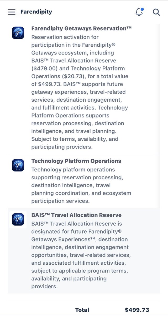 farendipity's tweet photo. Today marks an important milestone for Farendipity®

Today, Farendipity successfully processed its first live Farendipity Getaways Reservation™

This represents the first commercial activation of the Farendipity Getaways ecosystem and an important step in building the technology, destination intelligence, and participation infrastructure behind future travel experiences.

Every company begins with a first customer.

Today was ours.

Thank you to everyone who has supported the vision.

This is only the beginning.

Farendipity® — How the World Moves

Reserve Your Getaway Today 

https://t.co/2x9kdKjExY

@iamlargand