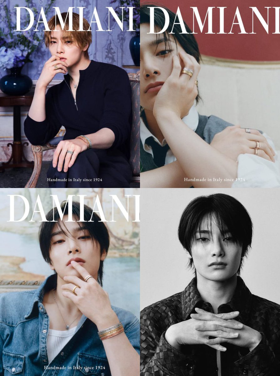 SKZBNesp's tweet photo. 📌| I.N ahora es uno de los idols que más campañas ha protagonizado para marcas de lujo, entre ellas se incluyen:

• Campaña «Craft Is Our Language» de Bottega Veneta 2025 
• Campaña 2025 de DAMIANI Jewelry

#StrayKids @Stray_Kids #스트레이키즈 #スキズ https://t.co/JnxxG3zc71