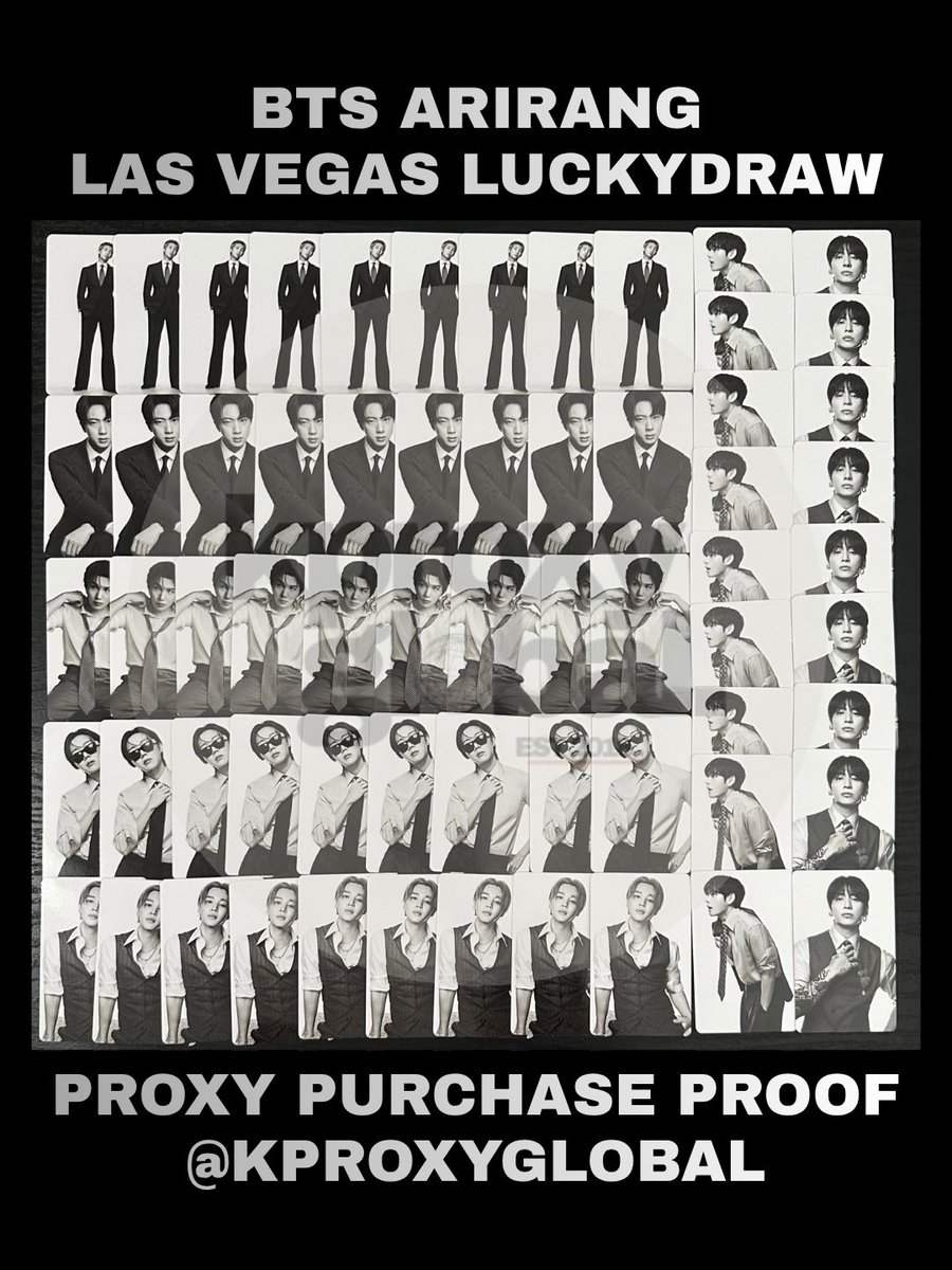 kproxyglobal's tweet photo. PROOF OF PURCHASE
[ #kproxyglobal_proofs  ]

BTS ARIRANG TOUR MD 
US/North America
Las Vegas Pop Up Exclusive 
Luckydraw Photocard

Thank you for supporting us! We look forward to proxy future stops/pop up events.💜 https://t.co/DDLMZl6wFo