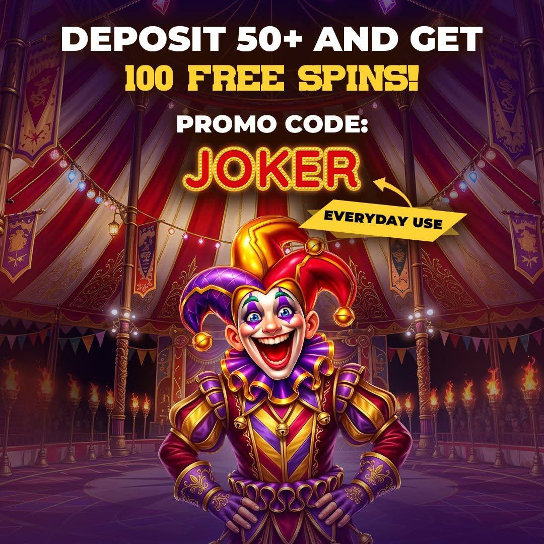 CdogSpins's tweet photo. 🎰 BONUS 👉 Deposit €/$/£ 50 and get 100 FREE SPINS!
🔗 https://t.co/4KprV2UDAt
USE CODE 👉 JOKER 🃏
- Wager free!
- Available to use Friday and Saturday
- Available worldwide 🌍
#friday #weekend #freespins #bonuscode #deposit #casino #slots #gambling #trending #fyp #viral #joker #casinogames