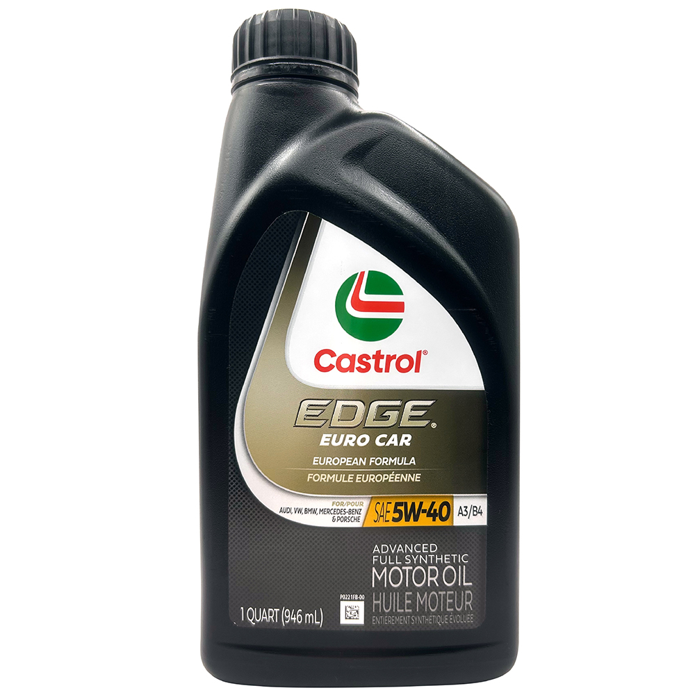 carpartgo's tweet photo. 歐洲車選機油，不是只看 5W-40。

Castrol EDGE Euro Car 5W-40 A3/B4
1QT / 946mL 全合成機油
適合手冊要求 ACEA A3/B4、BMW LL-01、MB 229.5、VW 502 00 / 505 00、Porsche A40 的車款參考。

購買前請核對車主手冊規範。

https://t.co/2MRDkNE6UL

#Castrol #5W40 #ACEA #歐洲車機油 #CarPartGo https://t.co/XErk023DZm